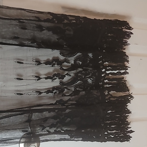 Sheer blk kimono - Picture 4 of 7